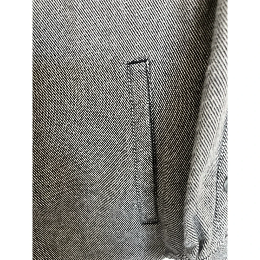 Mutual Weave Striped Grey Button-Up Shirt